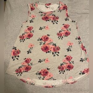 LuLaRoe Cocoa Floral Tank